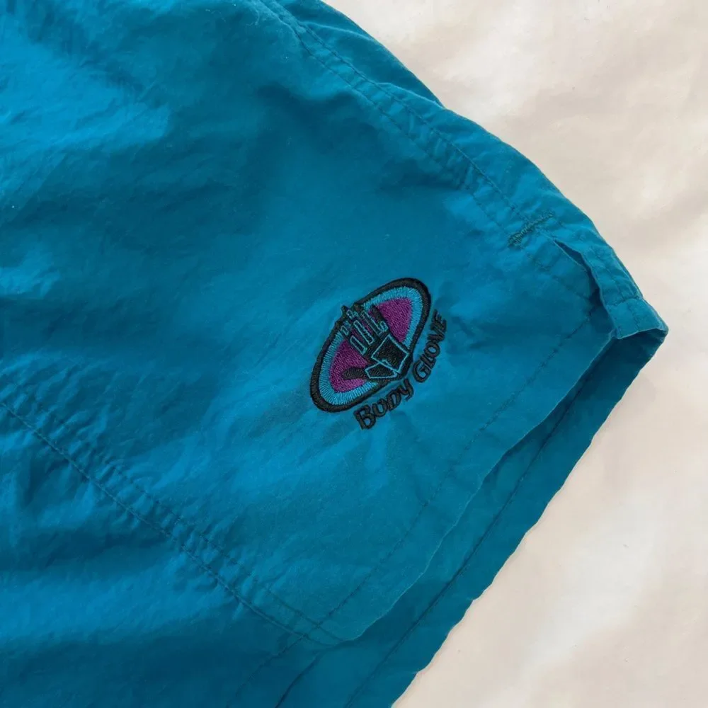 Vintage Body Glove Teal Swim Shorts | 90s Surf Style | Men’s Small